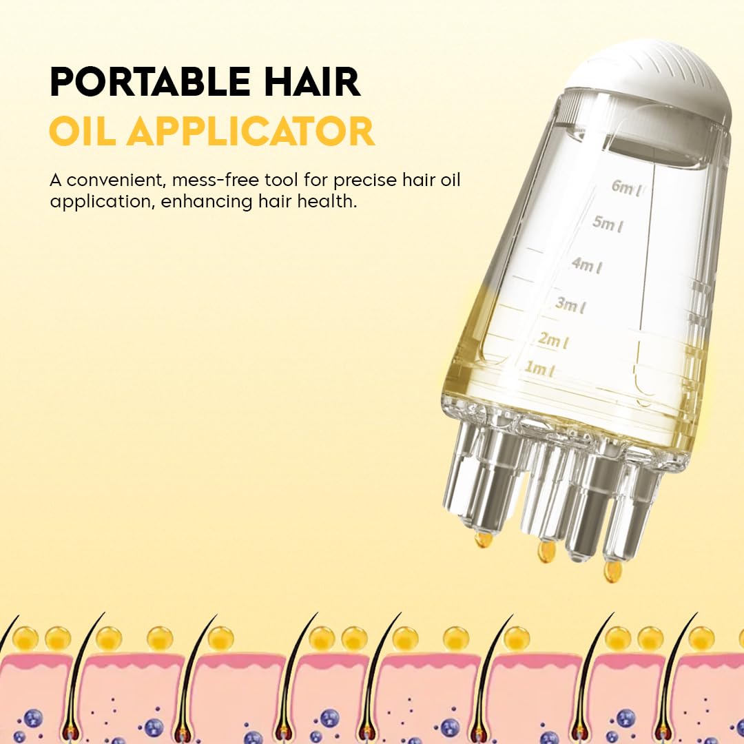 Scalp Hair Comb Oil Applicator | Portable Mini Hair Oil Applicator 6ml