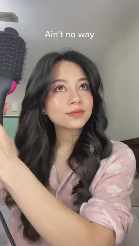 3‑in‑1 Hair Dryer with Comb, Hair Straightener & Curler